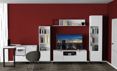 Полка City средняя белый