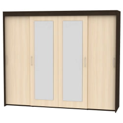 Шкаф-купе T-5-198х235х45-M(Венге-ДМ-2)