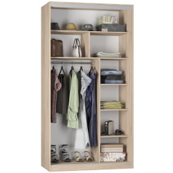 Черный шкаф-купе B-220х120х60-1(Венге-D7D7)