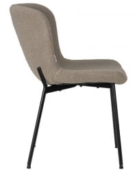 Стул обеденный ДОБРИН МИЛО (черные ножки, бежевый букле (УФ992-04)) 4 шт / DOBRIN MILO (UF992-04))