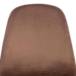 Кухонный стул BREEZE (mod. 4724) вельвет/металл, 44 х 53 х 87 см, Brown (коричневый) HLR11 / орех