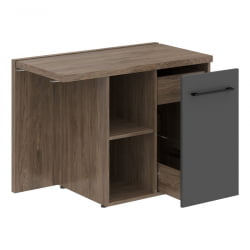 Тумба приставная MORRIS TREND MCRT 1055(L/R) Антрацит Кария Пальмира