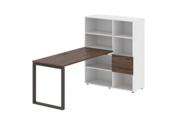 Рабочая станция EDIS EQRST 1115 Дуб Денвер темный Мокко Белый