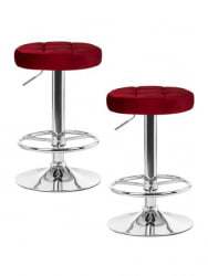 Табурет барный DOBRIN BRUNO (бордовый велюр (MJ9-43)) 2 шт