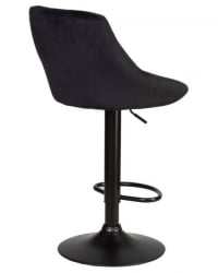 Стул барный ДОБРИН ЛОГАН БЛАCК (черный велюр (МДЖ9-101)) 2 шт / DOBRIN LOGAN BLACK (MJ9-101))