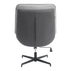 Кресло Cosmo велюр/букле/экокожа, VT shape silver/графит