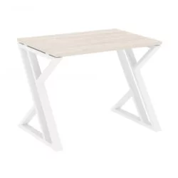 Стол рабочий LOFT VR.L-SRZ-1.7 Металл белый Денвер светлый