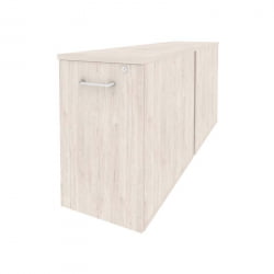 Тумба двойная низкая выдвижная приставная / опорная ОНИКС О.ВТПО-2.8 Денвер Светлый / ONIX O.VTPO-2.8