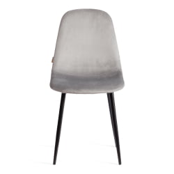Дизайнерский стул БРЕЕЗЕ (мод. ДЖСC-58) Велюр/металл , 44 х 53 х 86 см, грей (серый) ХЛР 19 / черный / BREEZE (mod. JSC-58) grey HLR