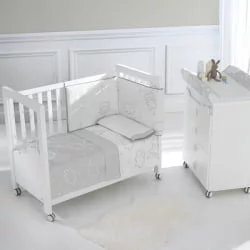 Детский комплект постельного белья Micuna Dolce Luce 3 предмета 120x60 TX-821 Grey