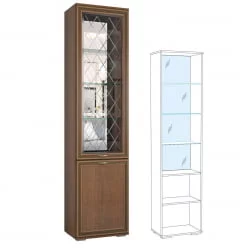 Пенал с витриной Ливорно ЛШ-4 Дуб сонома