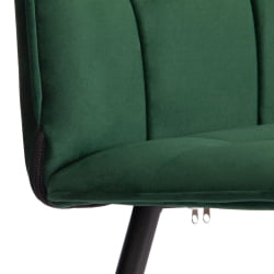 Стул обеденный Bari (2 шт. в упаковке) LT, велюр, Deep Forest (изумруд), 41х55х89 см