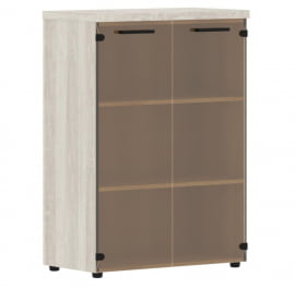 Шкаф со стеклянными дверьми и топом Torr LUX TMC 85.2 Сосна Эдмонд