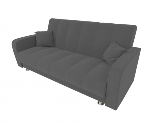 Диван Сидней Книжка (Berhouse) Цвет фасада: Серый Велюто 12; Тип: Прямой; Материал фасада: Металл/Велюр