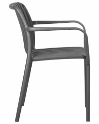 Стул обеденный ДОБРИН ВАЛТЕР АРМ (темно-серый (ГР-04)) / DOBRIN WALTER ARM (GR-04))