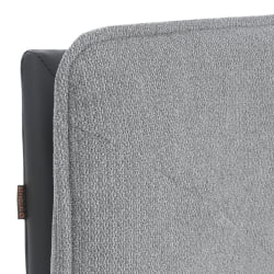 Кресло Cosmo велюр/букле/экокожа, VT shape silver/графит