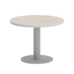 Стол журнальный круглый HOME OFFICE VR.SP-5-60.1G Денвер Светлый/Серый металл