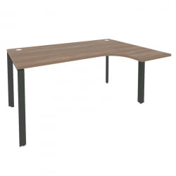 Стол эргономичный правый на П-образном м/к ОНИКС О.МП-СА-4Р Дуб Аризона/Антрацит / ONIX O.MP-SA-4R
