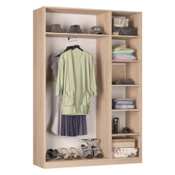 Шкаф распашный R-198х135х45-1-PO-M(ЯАС)