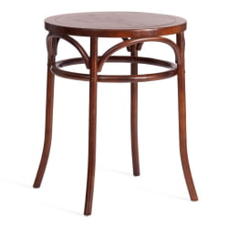 Стол деревянный THONET (mod.T9151) дерево вяз, 60х75 см, Темный Орех (№5)