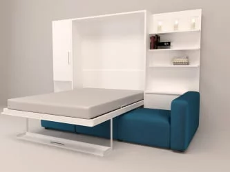 Шкаф-диван-кровать Смарт 1 правый 3-в-1 1600 Венге