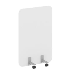 Перегородка на металлических опорах, на роликах Р-лине  ДП.Р-80-120 Белый / R-line DP.R-80-120