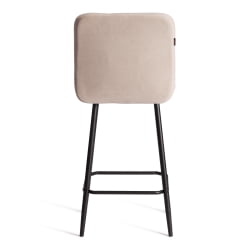 Полубарный стул Medeo/Медео велюр, бежевый, 7, 42х56х102 см