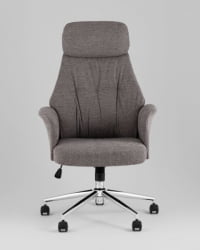 Кресло офисное TopChairs Neoma темно-серый ткань