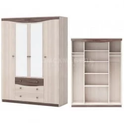 Шкаф 4-х дверный с зеркалом Ванесса Шк98