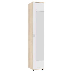 Шкаф распашный Алиса (H1_M) 2230х400х540 ручка скоба 96мм (ДСС-Белый)