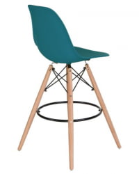 Стул барный DOBRIN DSW BAR (ножки светлый бук, цвет сиденья морской волны (G-05)) 2 шт