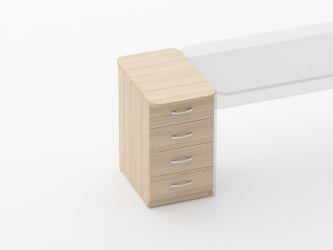 Тумба приставная на 4 ящика Glassy 3.10.10 Венге