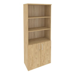 Шкаф высокий широкий (2 низких фасада ЛДСП) ONIX O.ST-1.1 Тиквуд Светлый