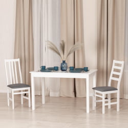 Стол MOSS бук, мдф, 68 х 124 х 77 см, white (белый)