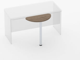 Приставка-полукруг Glassy 2.14 Дуб Верцаска