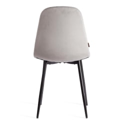 Дизайнерский стул БРЕЕЗЕ (мод. ДЖСC-58) Велюр/металл , 44 х 53 х 86 см, грей (серый) ХЛР 19 / черный / BREEZE (mod. JSC-58) grey HLR