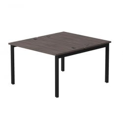 Бенч-система на 2 места на металлокаркасе, опоры 90 гр Everprof EVO 254S018 Дуб Пасадена Черный