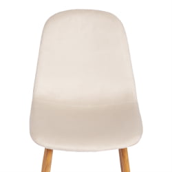 Кухонный стул BREEZE (mod. 4724) вельвет/металл, 44 х 53 х 87 см, Light beige (светло-бежевый) HLR1 / натуральный