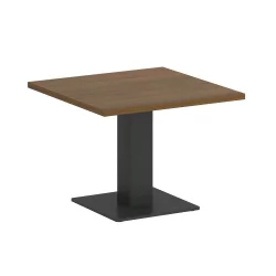 Стол журнальный квадратный ХОМЕ ОФФИCЕ ВР.СП-5-60.2Г Орех Гварнери/Антрацит металл / HOME OFFICE VR.SP-5-60.2G