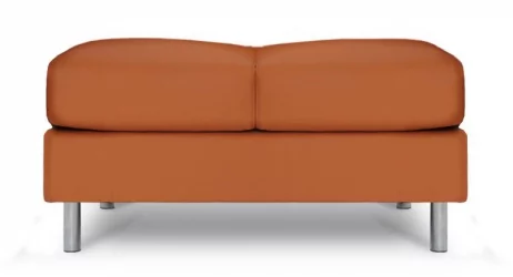 Банкетка Домино 6.2 Оранжевая (экокожа)