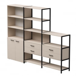 Набор стеллажных систем Everprof EVO №12 Кашемир Черный