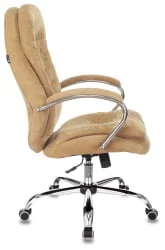 Кресло руководителя Бюрократ T-9950SL Fabric горчичный Velvet 73