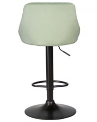 Стул барный DOBRIN LOGAN BLACK (мятный велюр (MJ9-87)) 2 шт