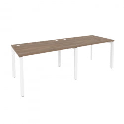 Рабочая станция на П-образном м/к ONIX O.MP-RS-2.2.8 Дуб Аризона/Белый