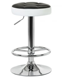 Табурет барный ДОБРИН БРУНО (черно-белый) 2 шт / DOBRIN BRUNO
