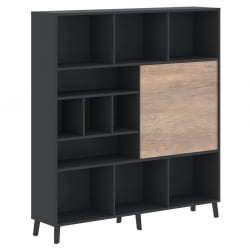 Шкаф со слайд-дверью JAY JHC 1840 Дуб Каньон Антрацит