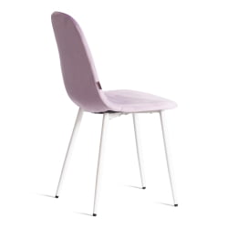 Кухонный стул BREEZE (mod. JSC-58) Велюр/металл , 44 х 53 х 86 см, Lavender (лавандовый) HLR26 / белый
