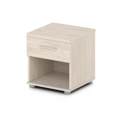 Тумба прикроватная с ящиком Ornata 	Н-490 Дуб Верцаска Светлый