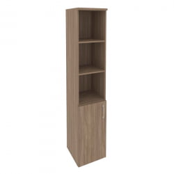 Шкаф высокий узкий левый (1 низкий фасад ЛДСП) ONIX O.SU-1.1(L) Дуб Аризона