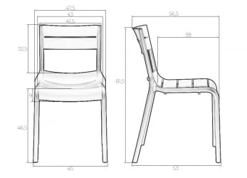 Дизайнерский стул DOBRIN TIM (темно-серый (GR-04))